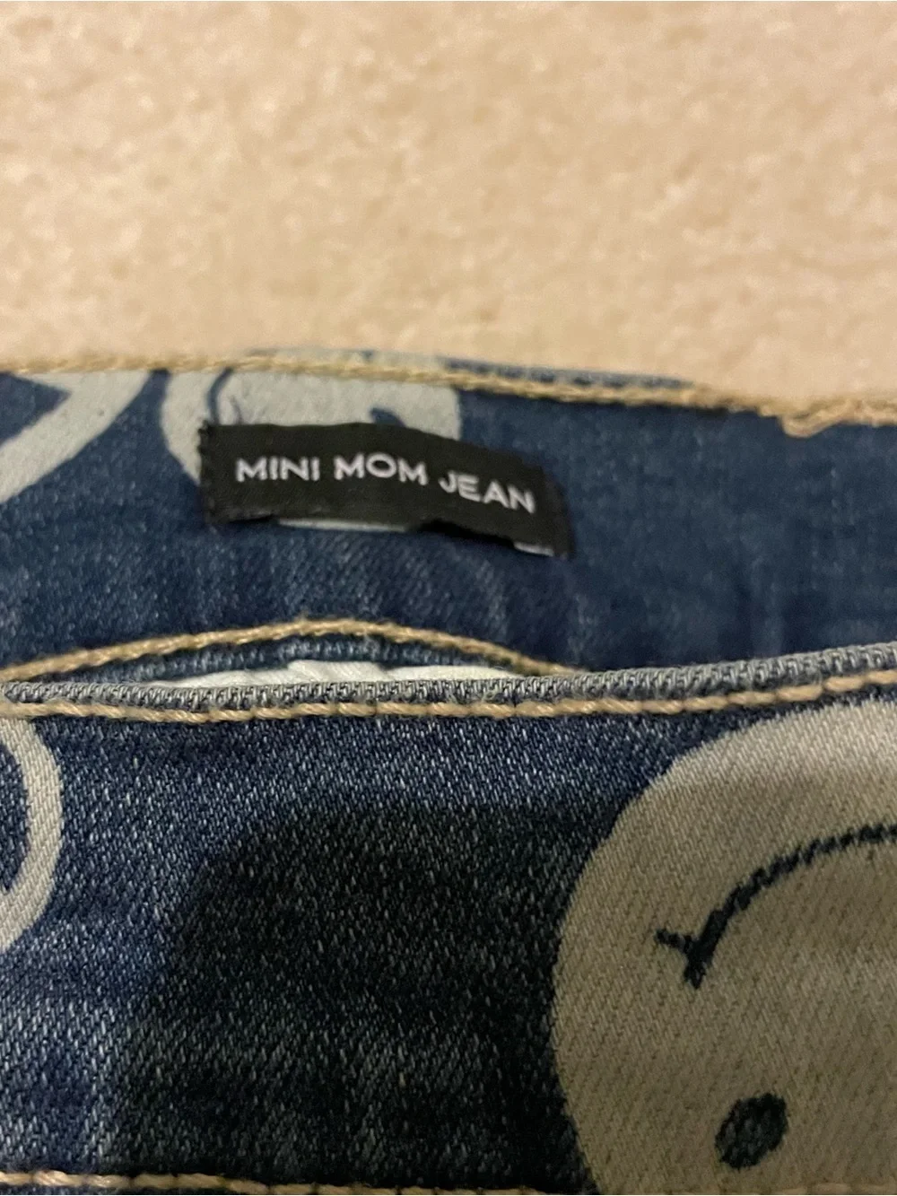 JUSTICE Stranger Things mini mom jeans-kids size 6 NWT